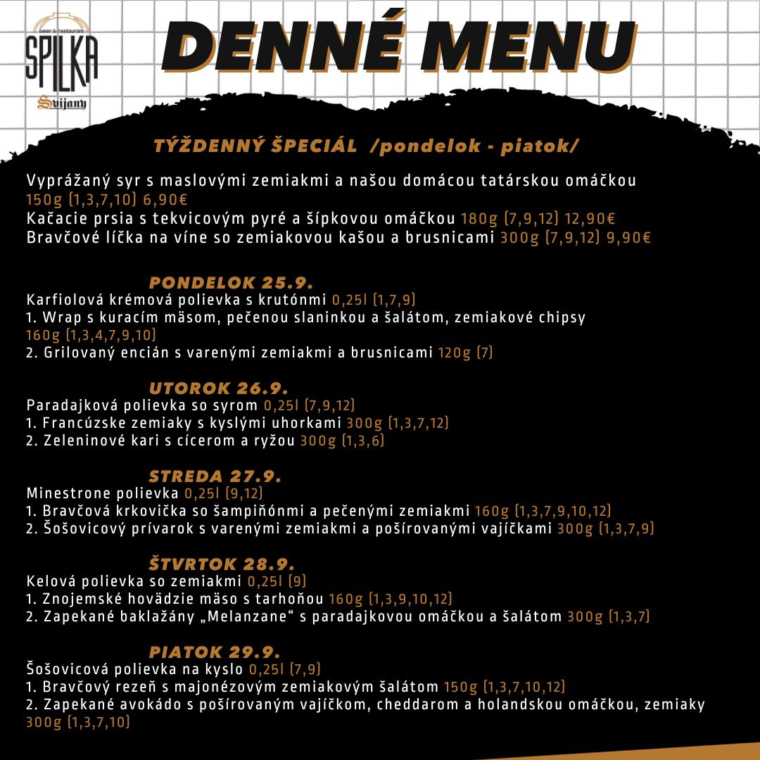 Nenechajte si ujsť naše denné menu pre tento týždeň! Pozrite si, čo pre vás máme v ponuke a príďte to ochutnať.☺🍽🍻
#spilka #dennemenu #novytýždeň #alwaysgoodreasontocome #kamnaobedvbratislave #obedy #spilkarestaurant #dnesjem #spilkashop #spilkabakery